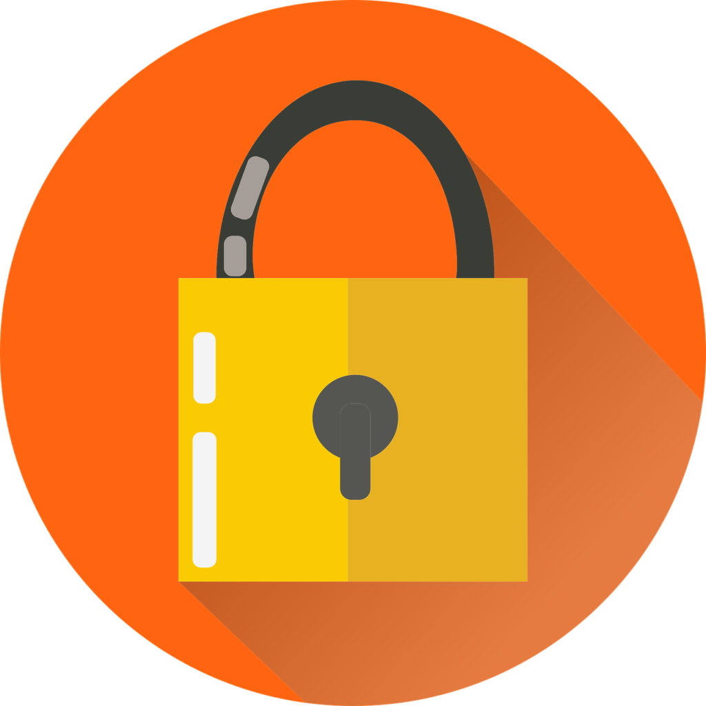 Free lock security key vector